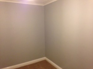 The babys room after