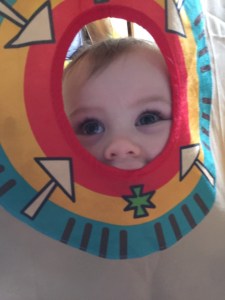 Harry in his teepee!