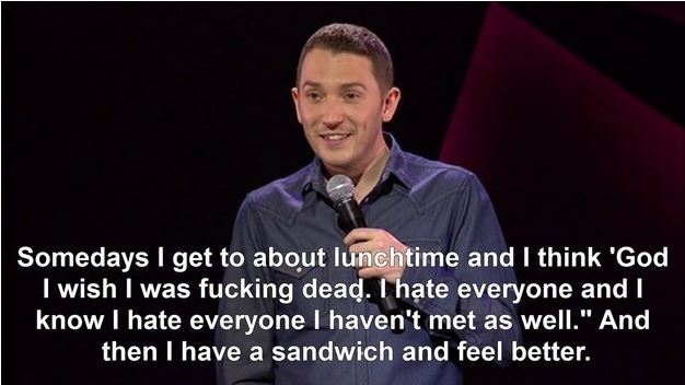 Jon Richardson summarising "Hanger".