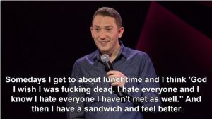 Jon Richardson summarising "Hanger".