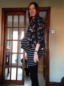 37 weeks + 5 days bump dressed for James Martin